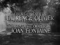 Rebecca 1940 Alfred Hitchcock Laurence Olivier Joan Fontaine Daphne Du Maurier