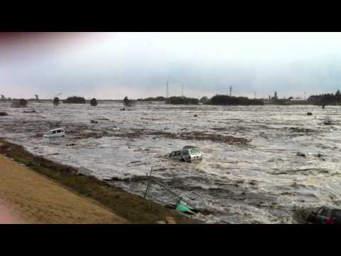 Tsunami footage raw
