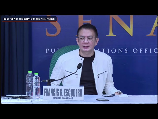 Escudero: No Senate impeachment trial during session break