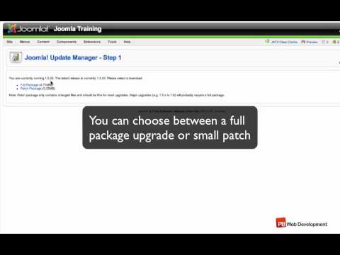 how to upgrade joomla patch