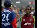 Darren Powell classical dismissal of Pietersen for a duck