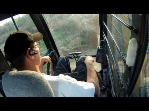how to drive a excavator