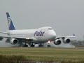 Landing Polar Air Cargo B 747-400 schiphol polderbaan