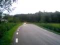Me on my aerox going in the ditch ^^