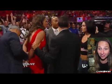 WWE Raw 7/21/14 Stephanie McMahon ARRESTED Live Commentary