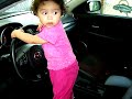 Baby cruzing on car Video
