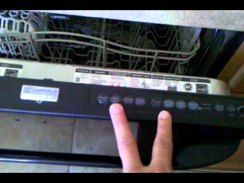 ge dishwasher control panel reset