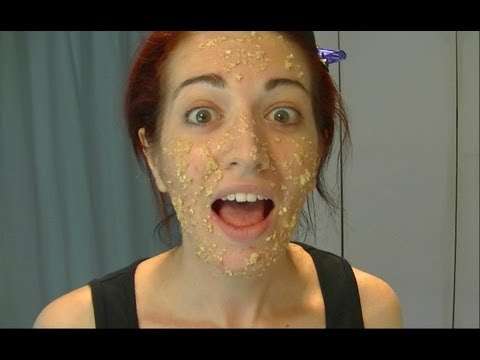 BEST NATURAL ACNE & OILY SKIN MASK! Home Made Honey Oatmeal Face Mask