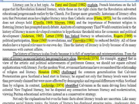 how to write in apa format