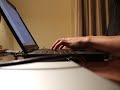 Working on computer