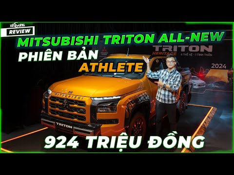 Mitsubishi Triton Athlete giá 924 triệu: Máy Bi-Turbo mới, nội thất đẹp, ngoại thất gây tranh cãi ?