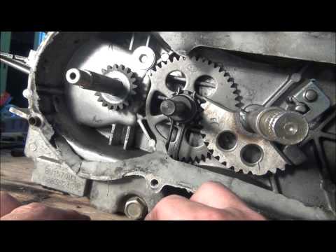 GY6 - Re-installing the kick start shaft and gears on my Znen BN157QMJ motor. Also using the 170mm
