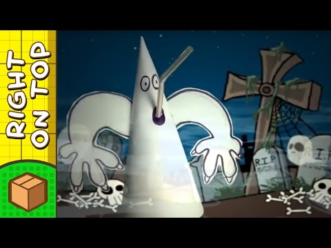 Halloween Crafts Ideas for Kids - Ghost Cup Cover