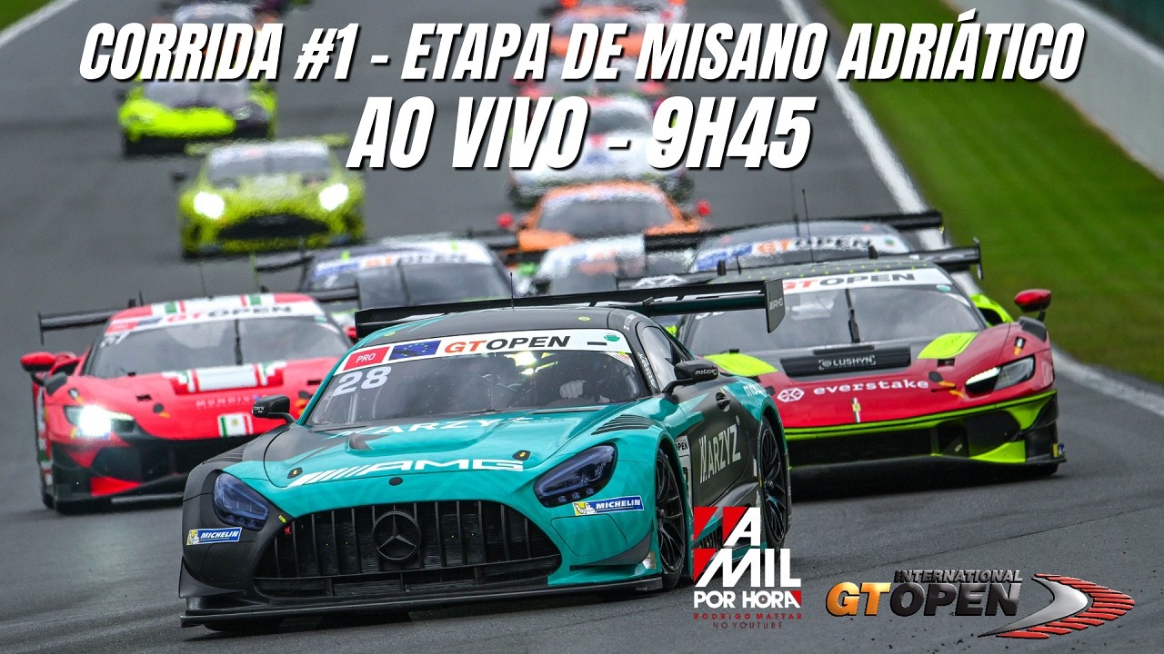 🟣INTERNATIONAL GT OPEN 2026 | ETAPA DE MISANO - 1ª CORRIDA | AO VIVO E COM IMAGENS