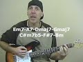 Easy Jazzy Guitar Lesson with chord progression