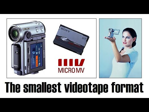 smallest - Sony's MicroMV fits an hour of digital video onto a tape slightly smaller than an audio microcassette, and was a marketplace failure. I demonstrate two Handy...