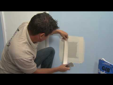 how to repair plasterboard