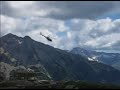El helicóptero y el nuevo refugio de Bachimaña. El helicóptero y el nuevo refugio de Bachimaña.