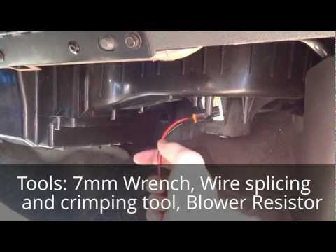How to: Install an 04′ GMC Sierra Blower Motor Resistor and Wiring