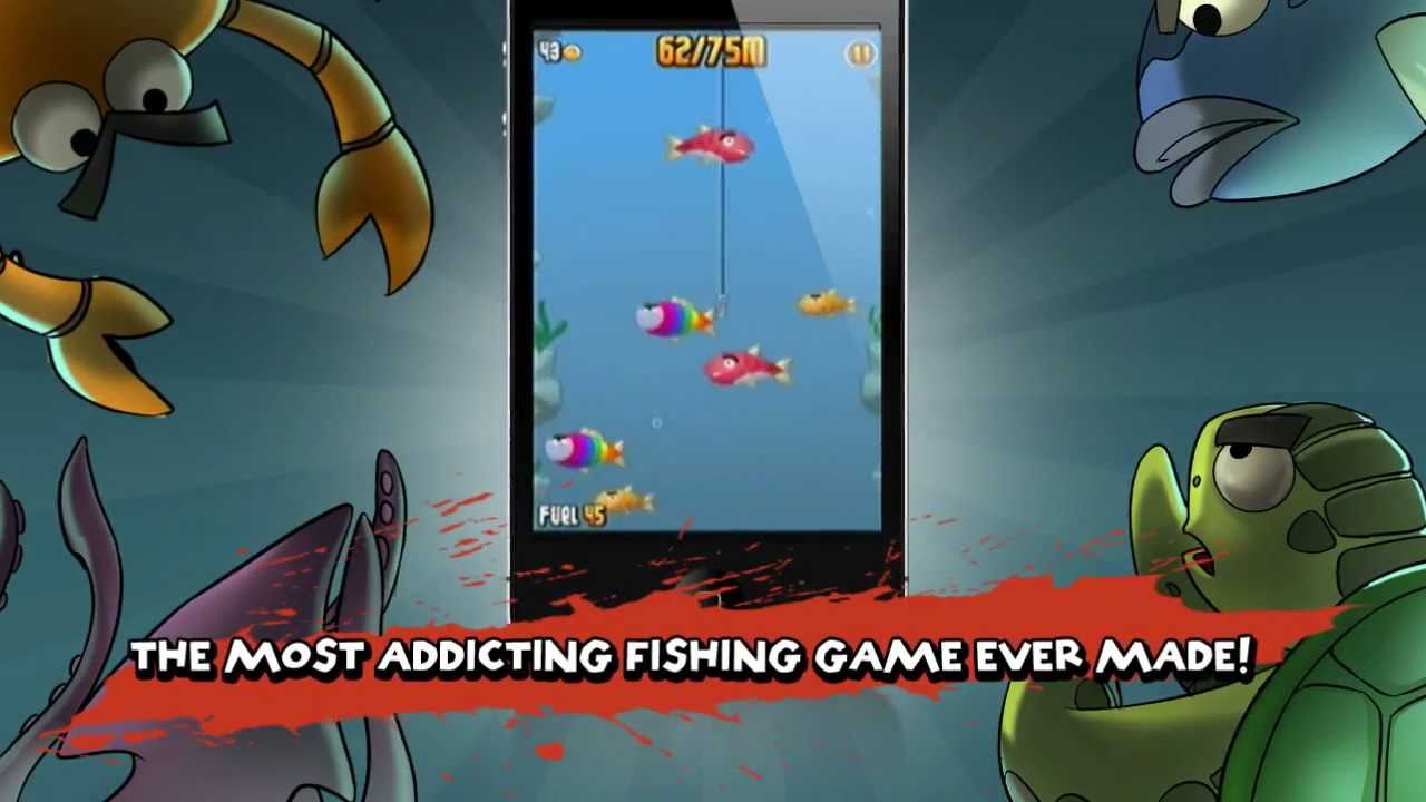 A Seafood Buffet 'Radical Fishing', 'Ridiculous Fishing', and 'Ninja