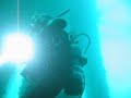 Diving under the oil rigs Diving under the oil rigs