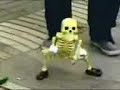 funny dancing skeleton