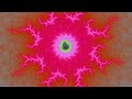 A zoom in a tiny region of the Mandelbrot set attempting to show a great variety of possible shapes (fractal lace, lightning shapes, twirly spirals and of course tiny Mandelbrots). Music is an excerpt of Schumann's Scenes from Childhood, courtesy of www.musopen.com. Video and sound are in the public domain.High quality version and more information can be found athttp://www.madore.org/~david/math/mandelbrot.html