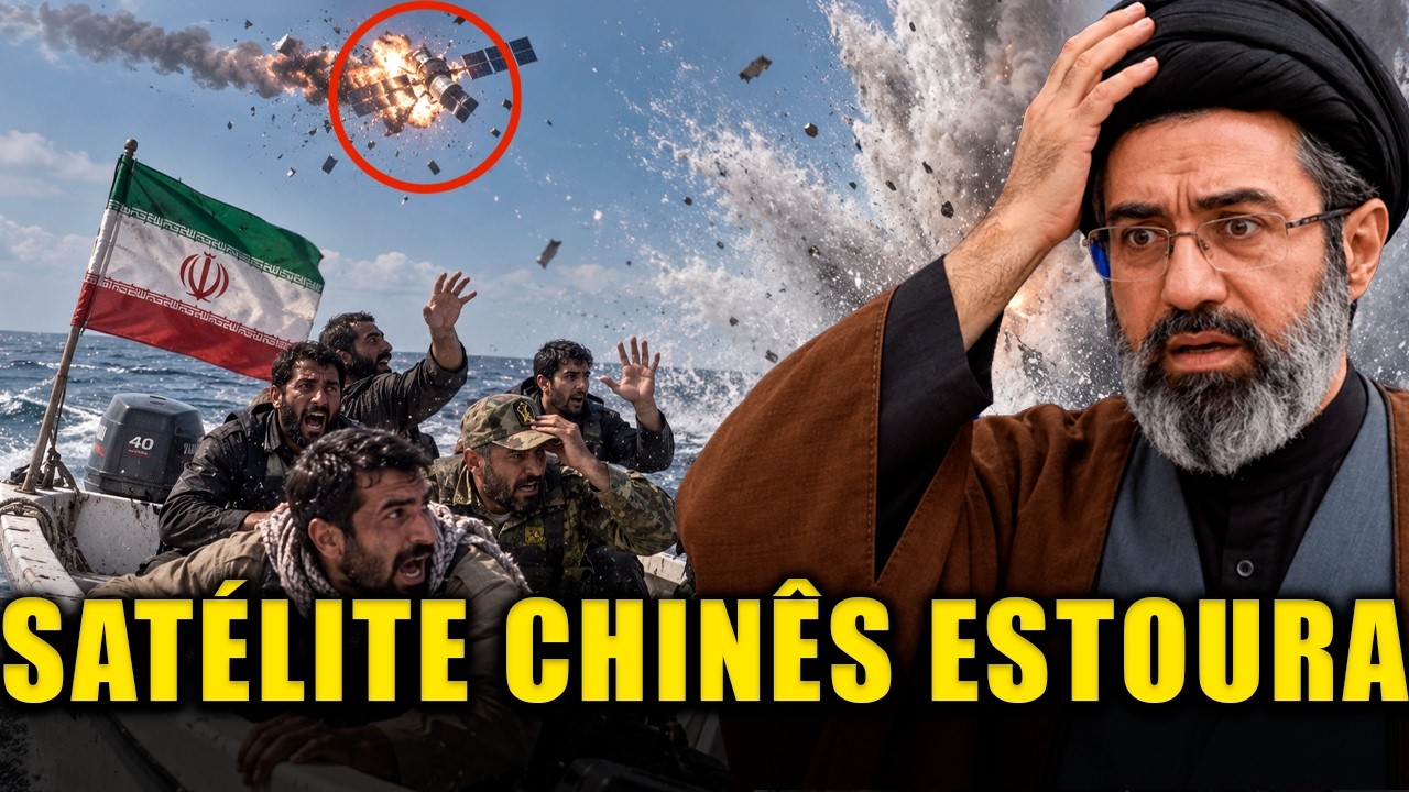 Piratas do Irã VIRAM PÓ no mar e satélite chinês ESTOURA