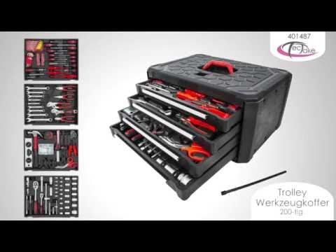 Werkzeugkasten - Werkzeugkoffer - 4 Fächer | TecTake - 401487