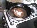 cocinando en el desague