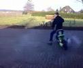 joost op de sprinter en Hezel op de rollator