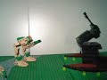 My second stop motion video, showing the epic battle of the RAGE tank vs my ED-209-based mech called 