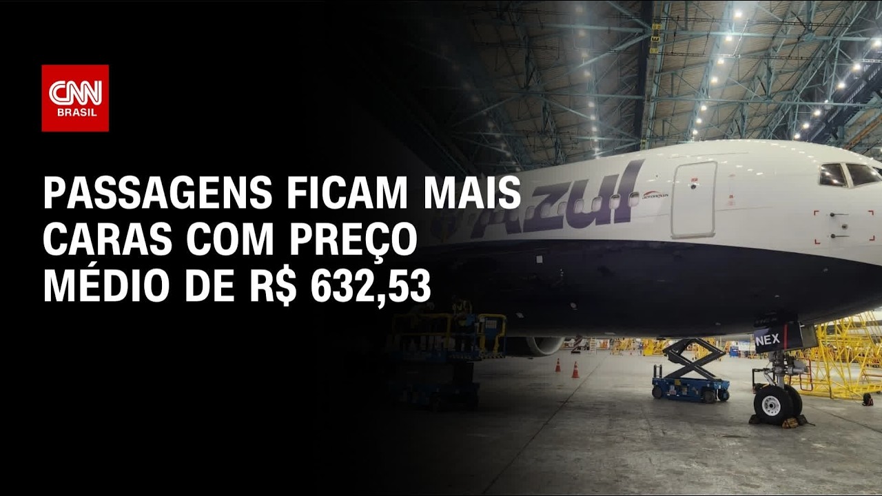 Preço médio da passagem aérea doméstica bate R$ 632,53; alta anual é de 11% | CNN NOVO DIA