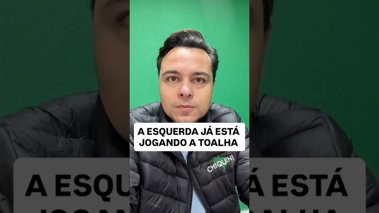 💣 A ESQUERDA JÁ ESTÁ JOGANDO A TOALHA