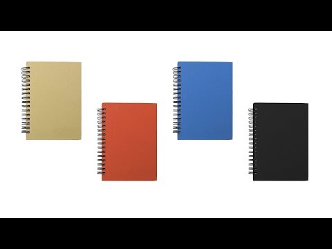 Libreta emerot reciclada personalizada azul