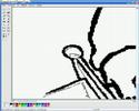 Drawing in paint