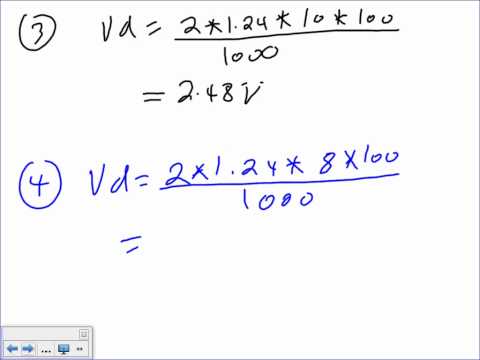 how to calculate voltage drop