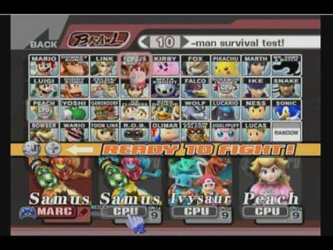 how to become zero suit samus in brawl