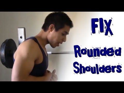how to fix rounded shoulders