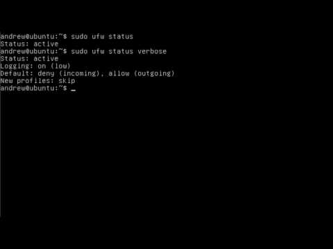 how to enable ufw in ubuntu