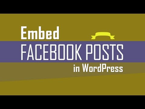 how to post wordpress to facebook