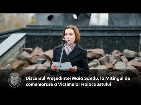 Выступление Президента Майи Санду на митинге памяти жертв Холокоста