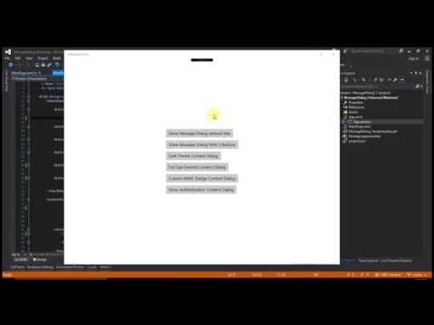 Message Content Dialog in UWP app