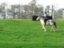 strawberry and me doing xc