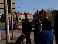 Barnsley fans getting waved off Barnsley fans getting waved off