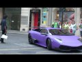 MATT PURPLE LAMBORGHINI LP670-SV CRUSING IN LONDON!