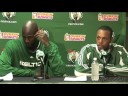 Kevin Garnett & Paul Pierce - BOS vs DEN Postgame Media (Nov 14, 2008)