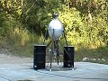 First composite rocket test