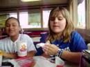 melissa wipeing herce with a napkin :]
