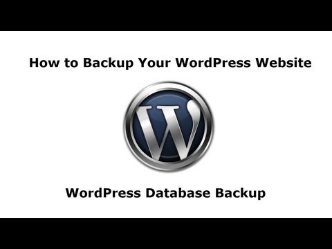 how to backup wordpress database